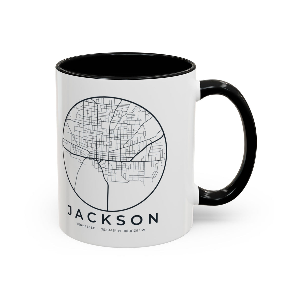 Jackson Street Map Accent Mug