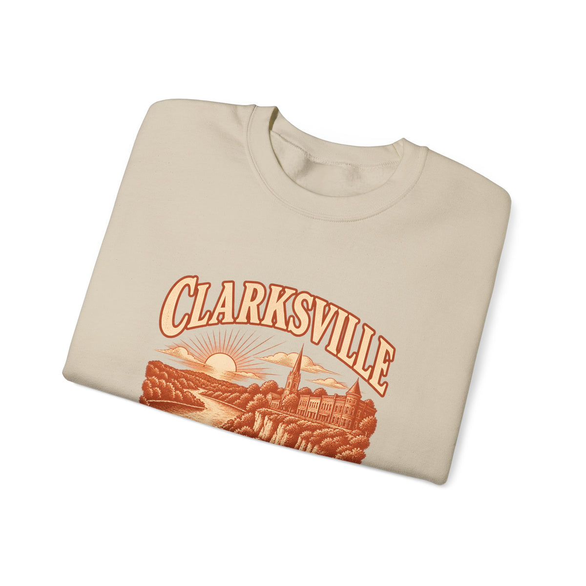 Clarksville Engraved Valley Crewneck Sweatshirt