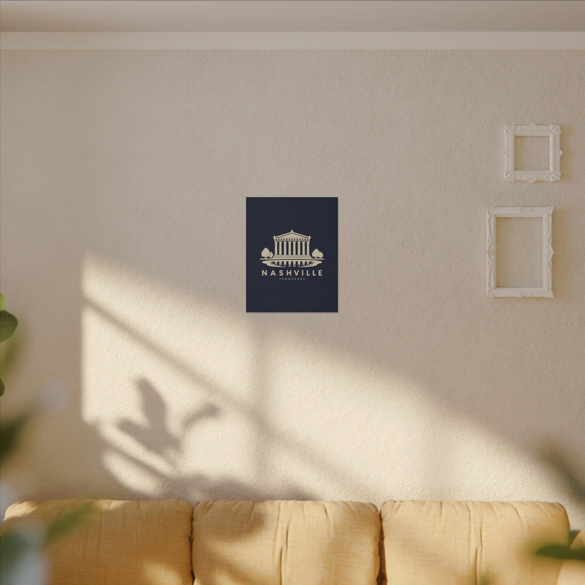 Nashville Parthenon Canvas Print (Navy)