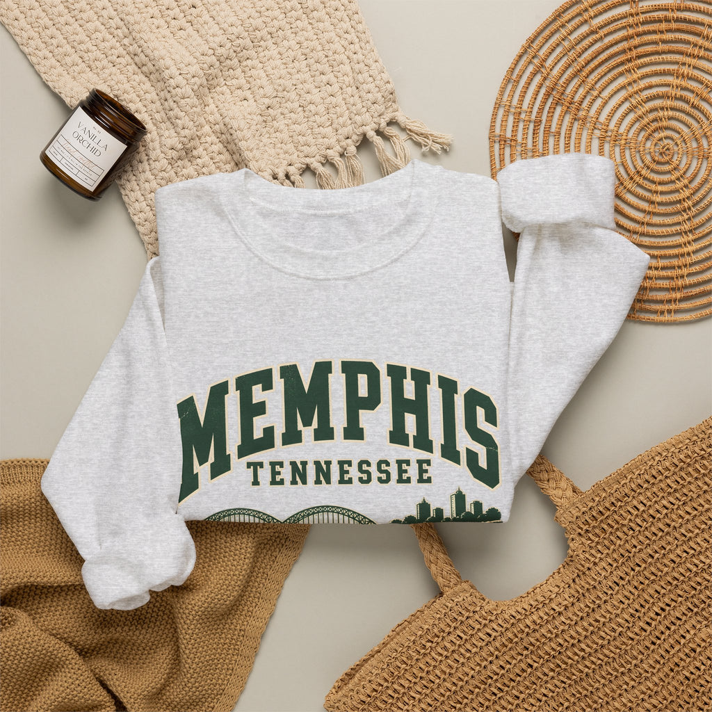 Memphis Vintage Varsity Crewneck Sweatshirt