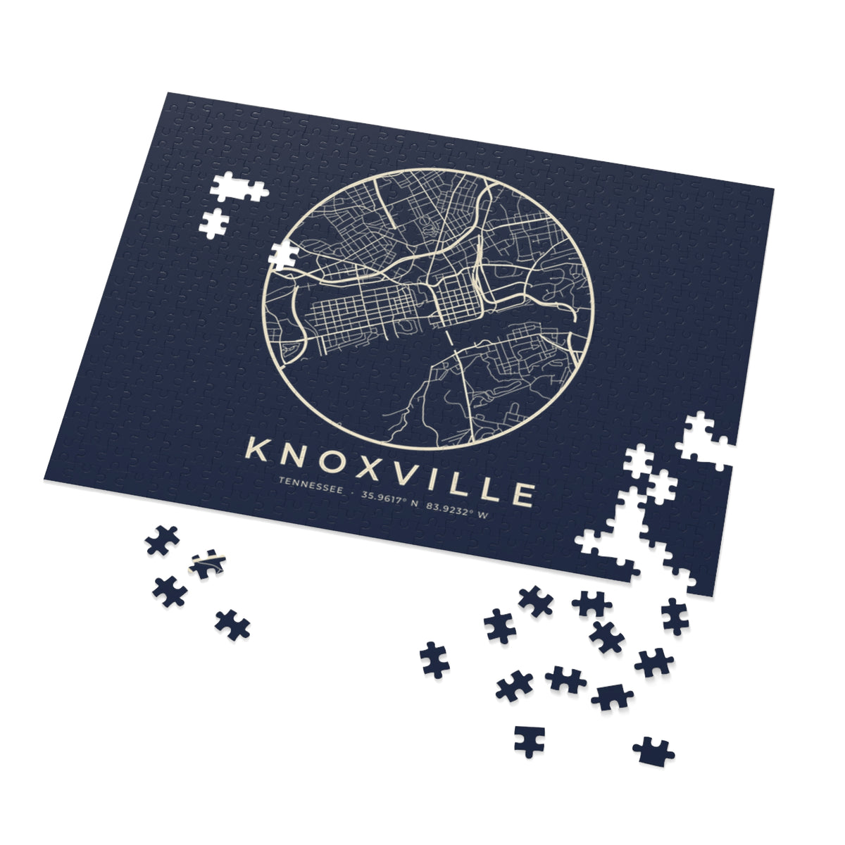 Knoxville Street Map Puzzle (Navy)