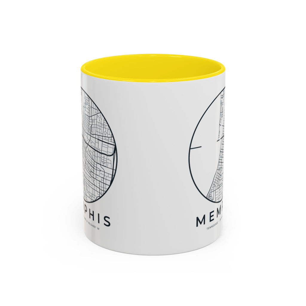 Memphis Street Map Accent Mug