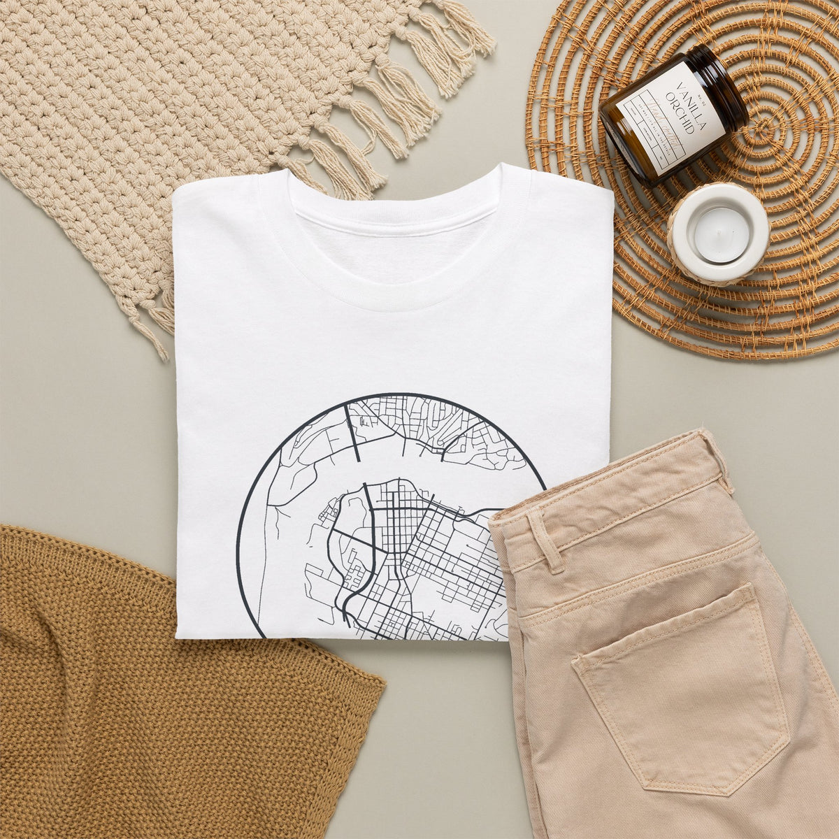 Chattanooga Street Map T-Shirt