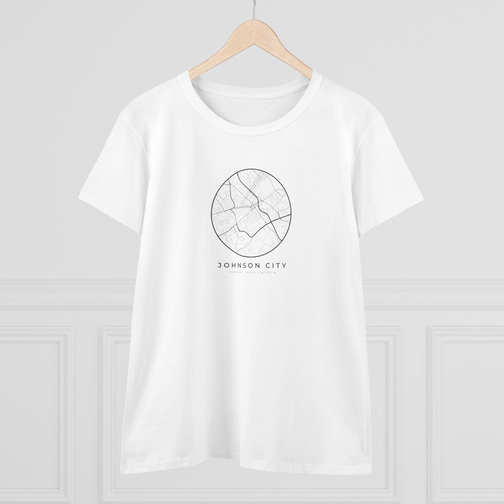Johnson City Street Map Women's T-Shirt