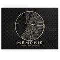 Memphis Street Map Puzzle (Black)