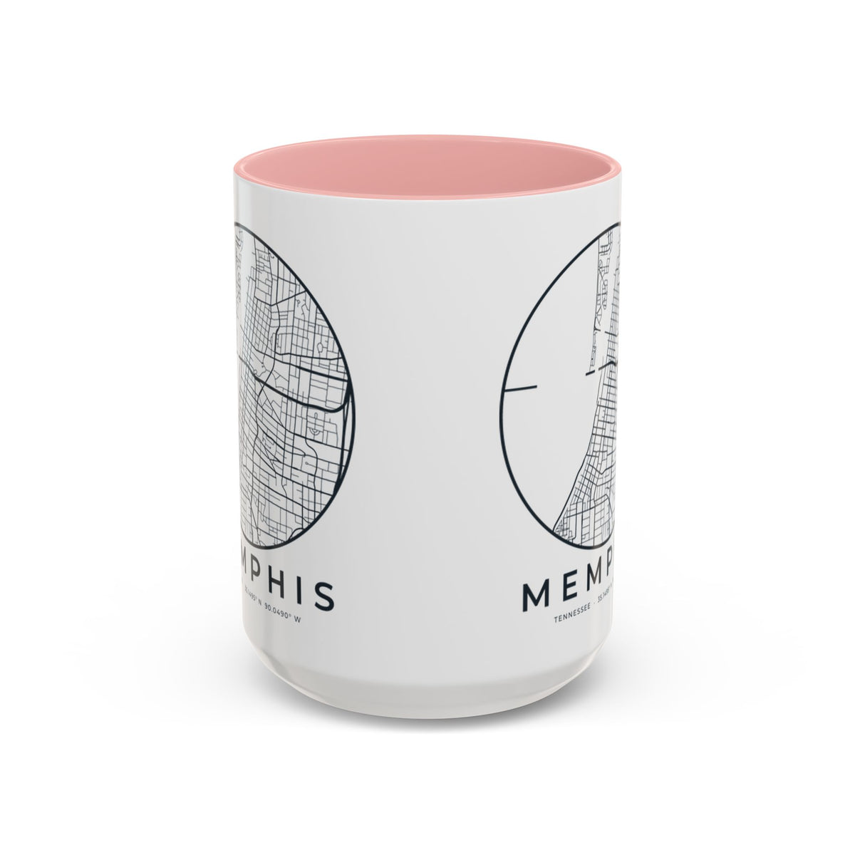 Memphis Street Map Accent Mug