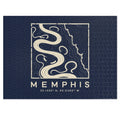Memphis Topo Map Puzzle (Navy)