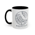 Nashville Street Map Accent Mug