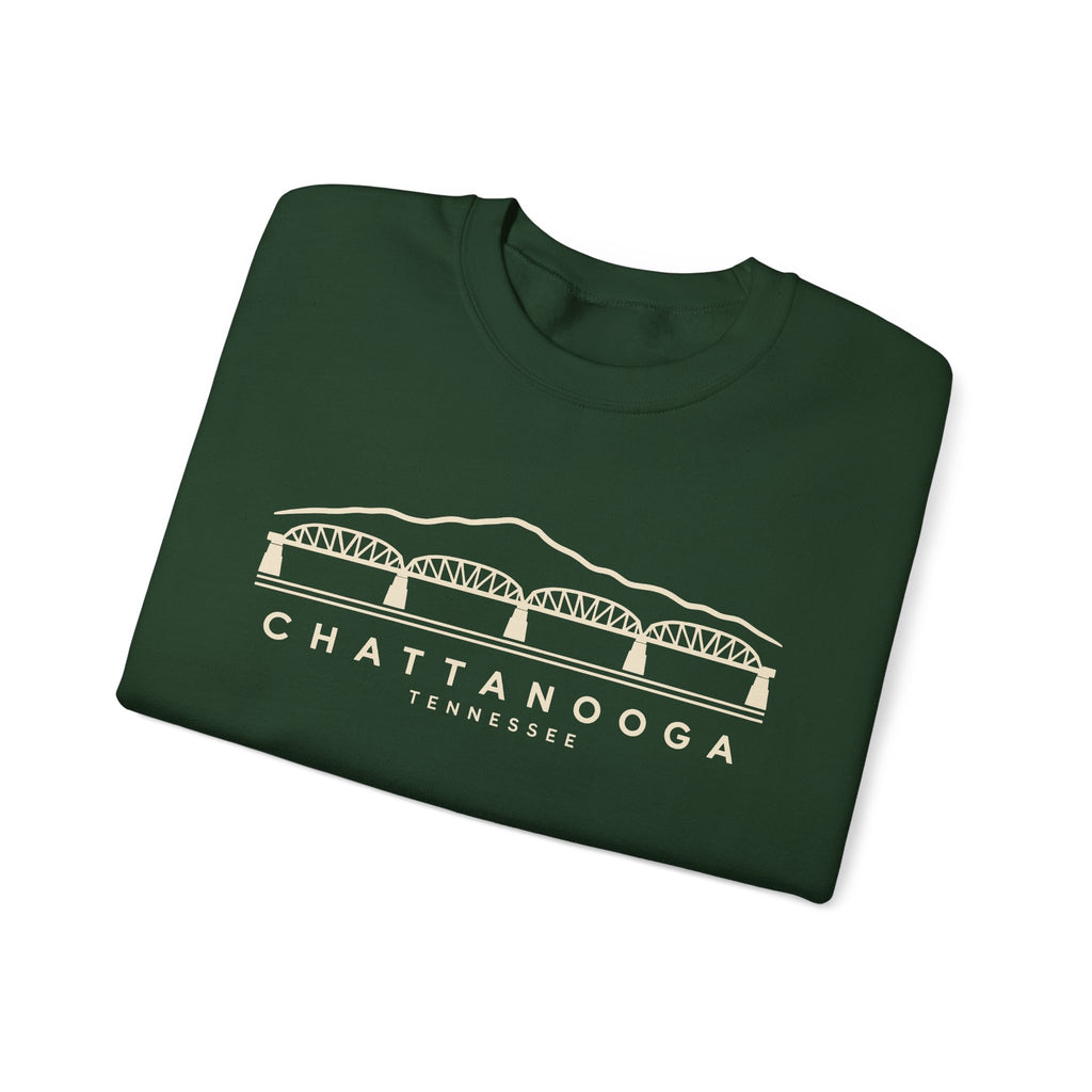 Chattanooga Walnut Street Bridge Crewneck Sweatshirt