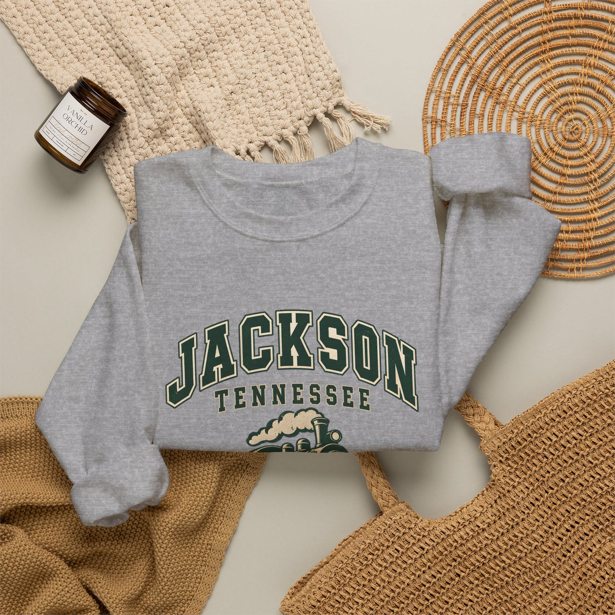 Jackson Vintage Varsity Crewneck Sweatshirt