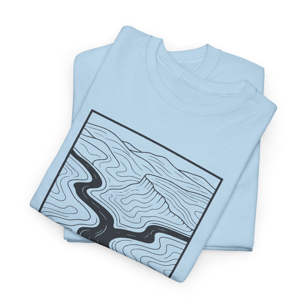 Clarksville Topo Map T-Shirt