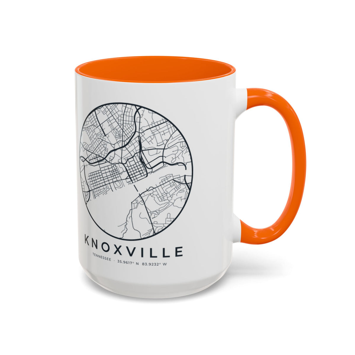 Knoxville Street Map Accent Mug