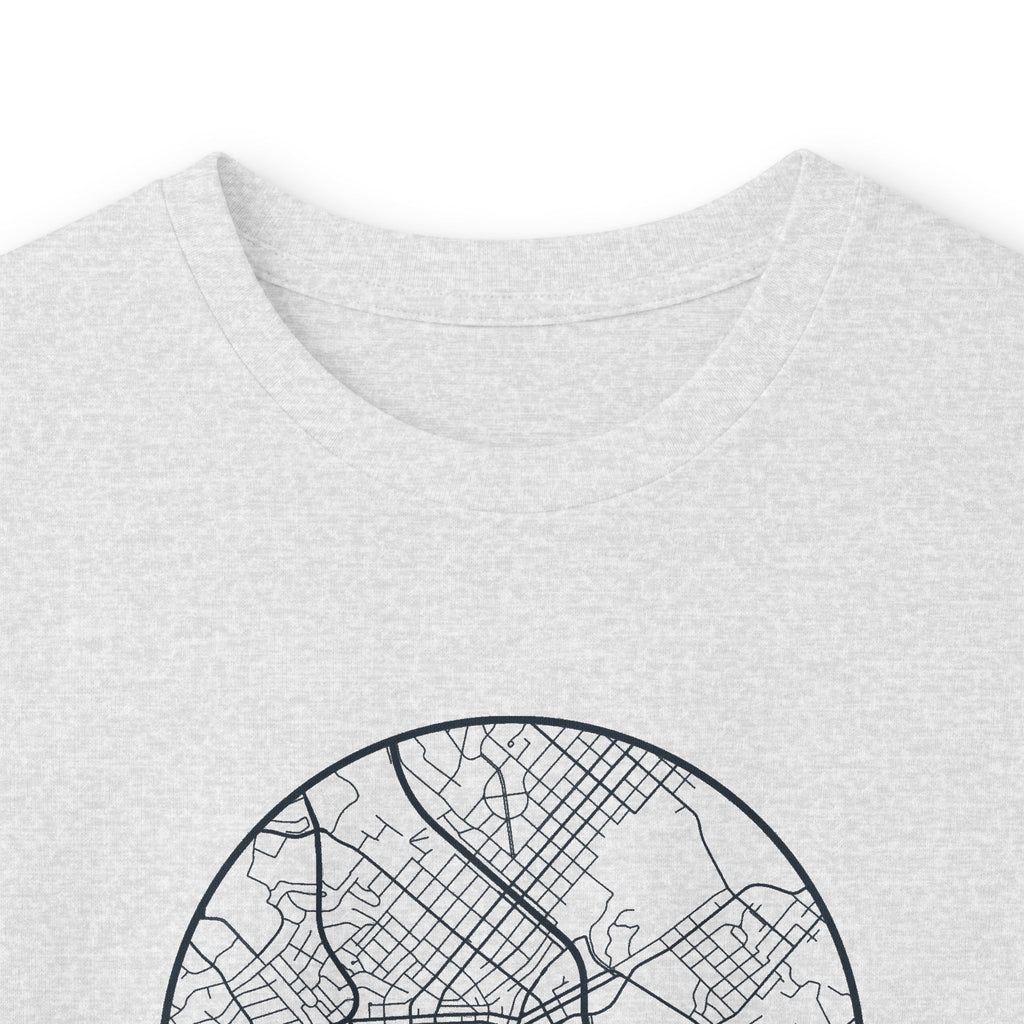 Johnson City Street Map Long Sleeve T-Shirt