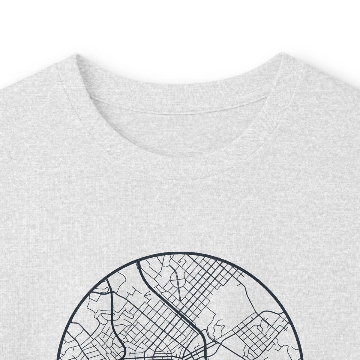 Johnson City Street Map Long Sleeve T-Shirt