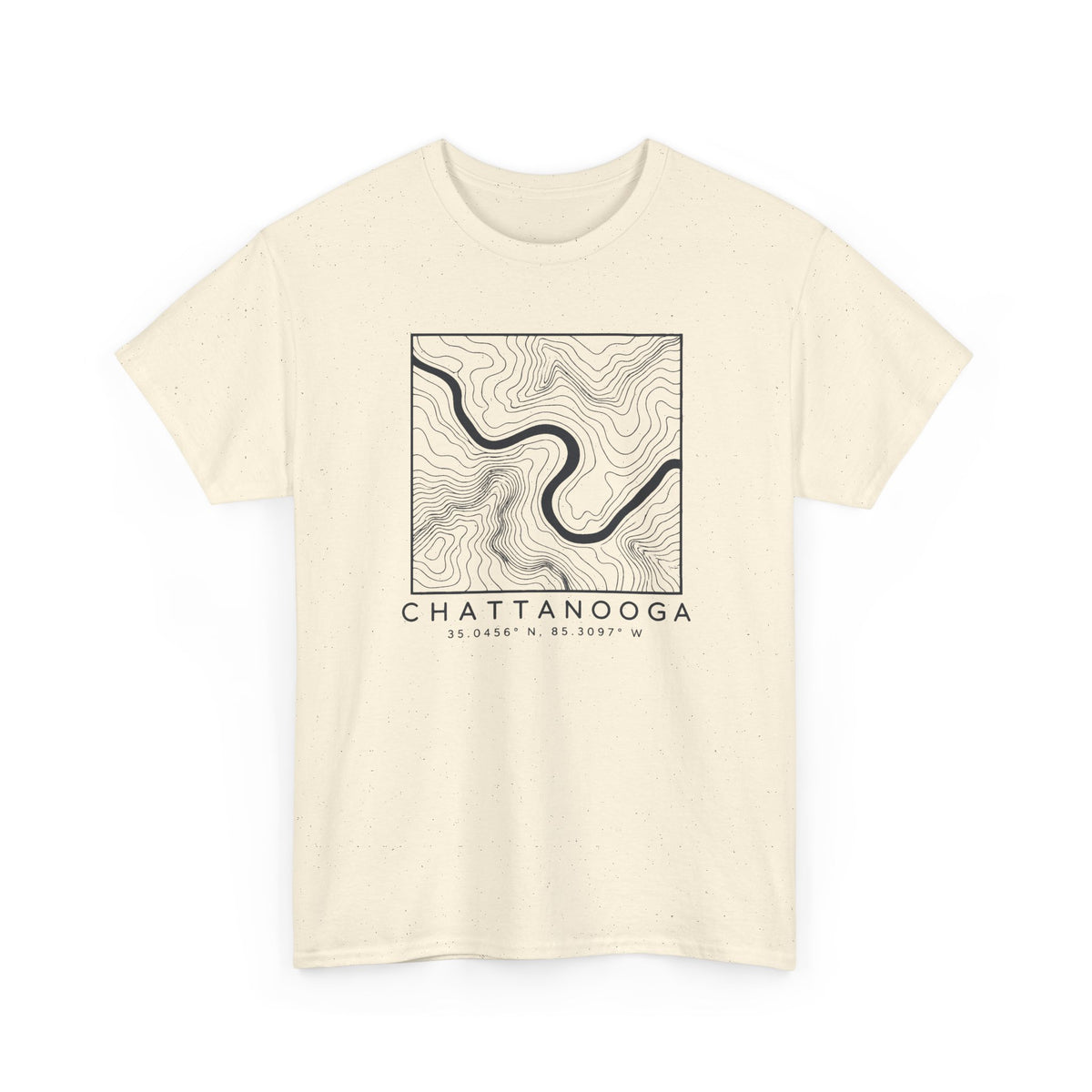 Chattanooga Topo Map T-Shirt