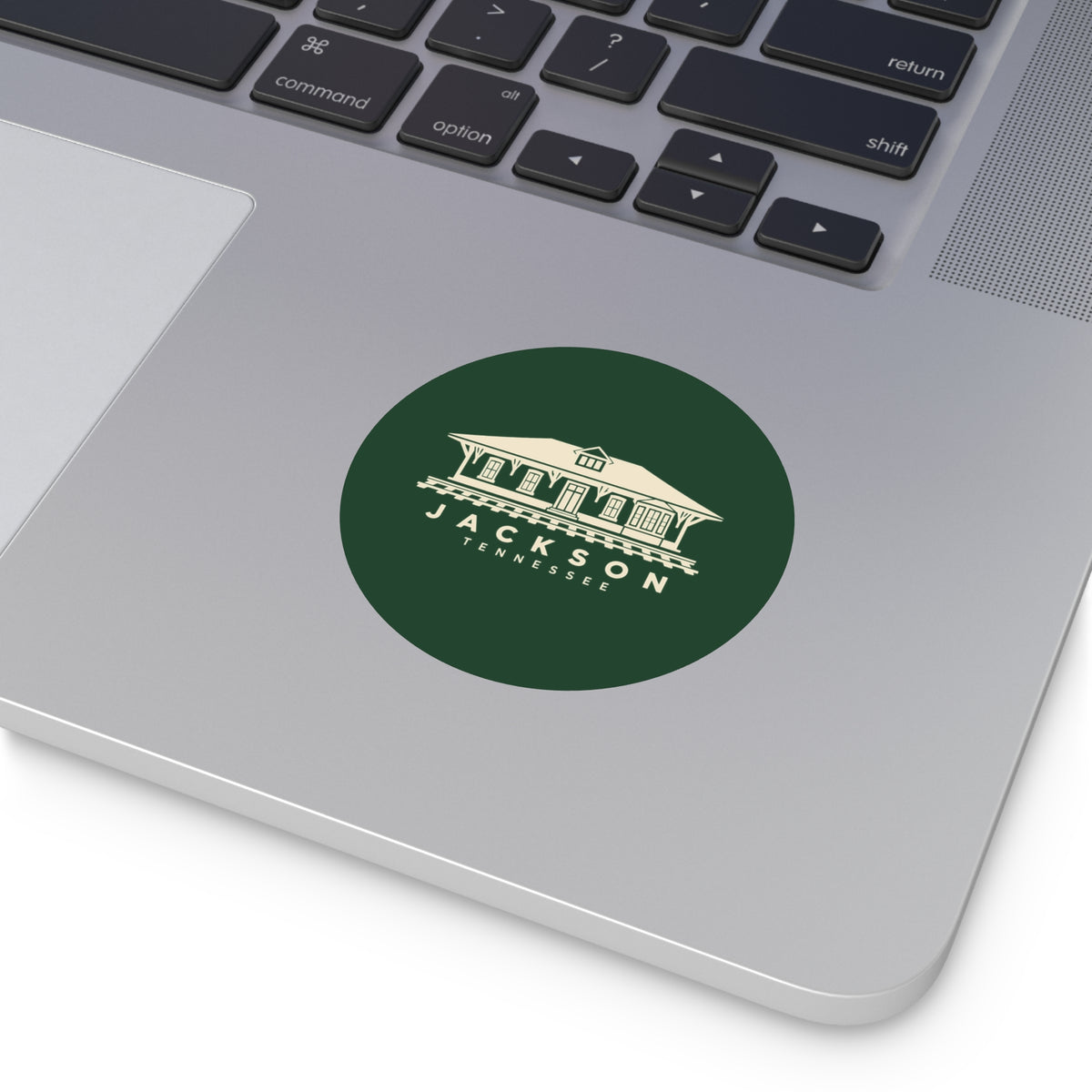 Jackson Train Depot Sticker (Forest Green)