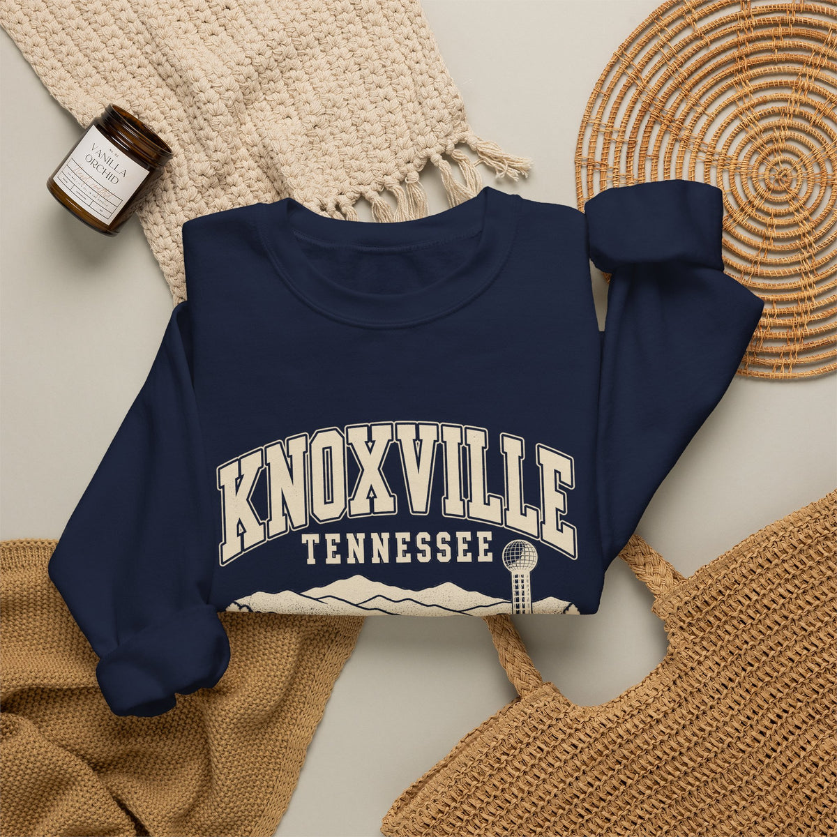 Knoxville Vintage Varsity Crewneck Sweatshirt