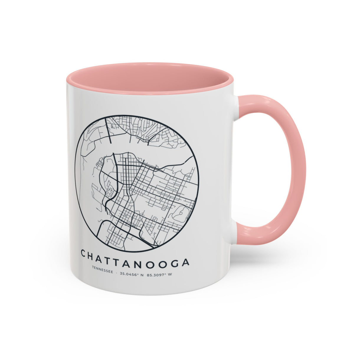 Chattanooga Street Map Accent Mug