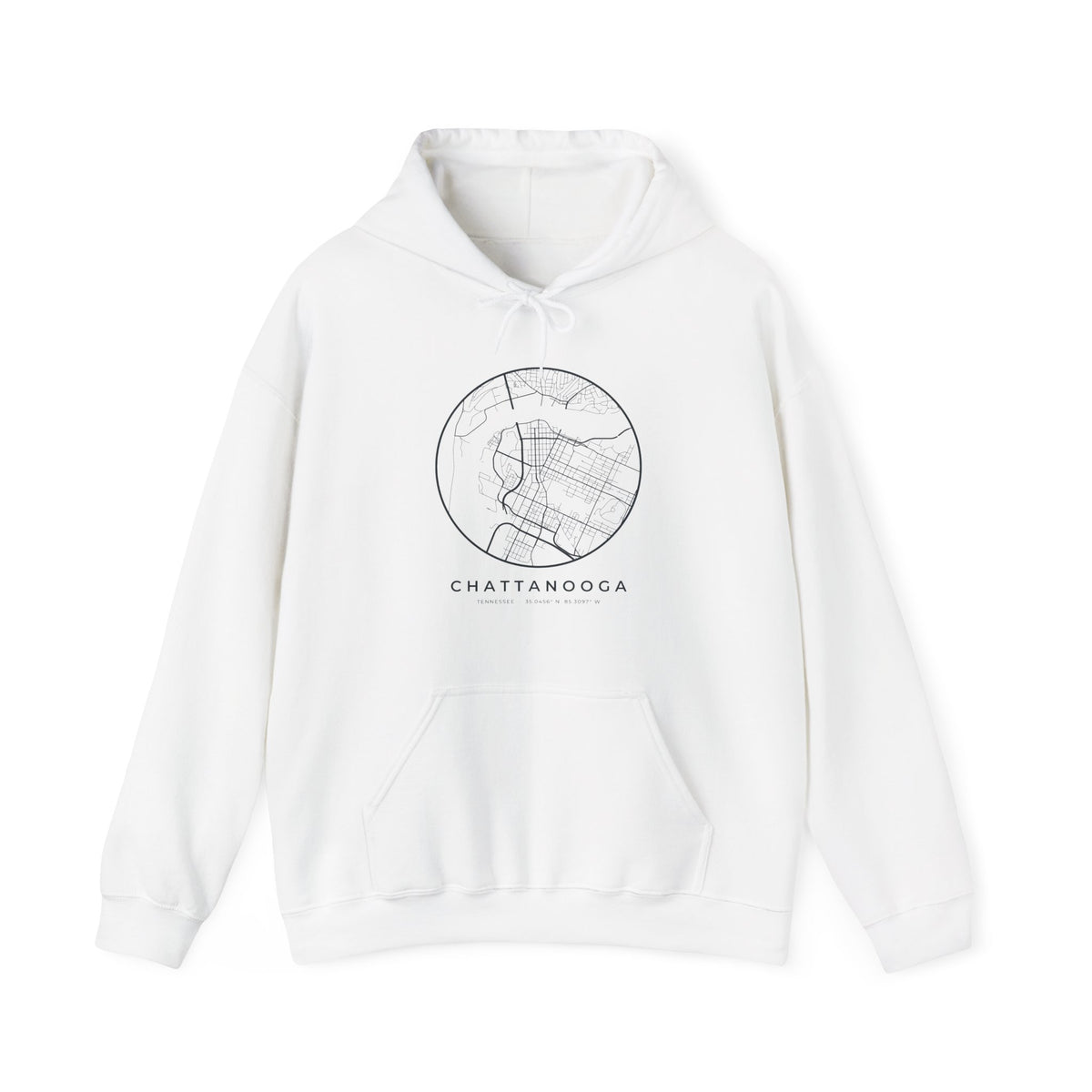 Chattanooga Street Map Hoodie