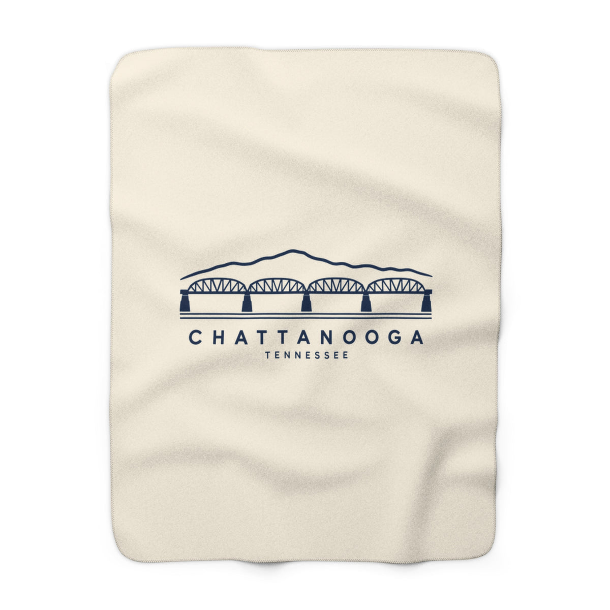 Chattanooga Walnut Street Bridge Sherpa Blanket