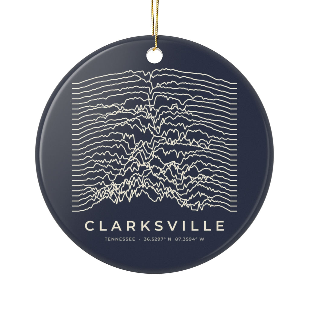 Clarksville Ridgeline Ornament (Navy)