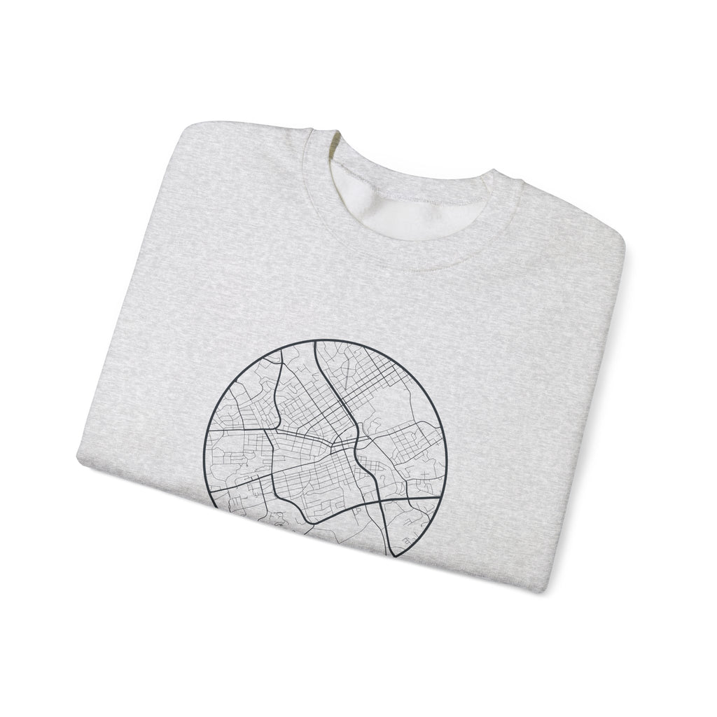 Johnson City Street Map Crewneck Sweatshirt