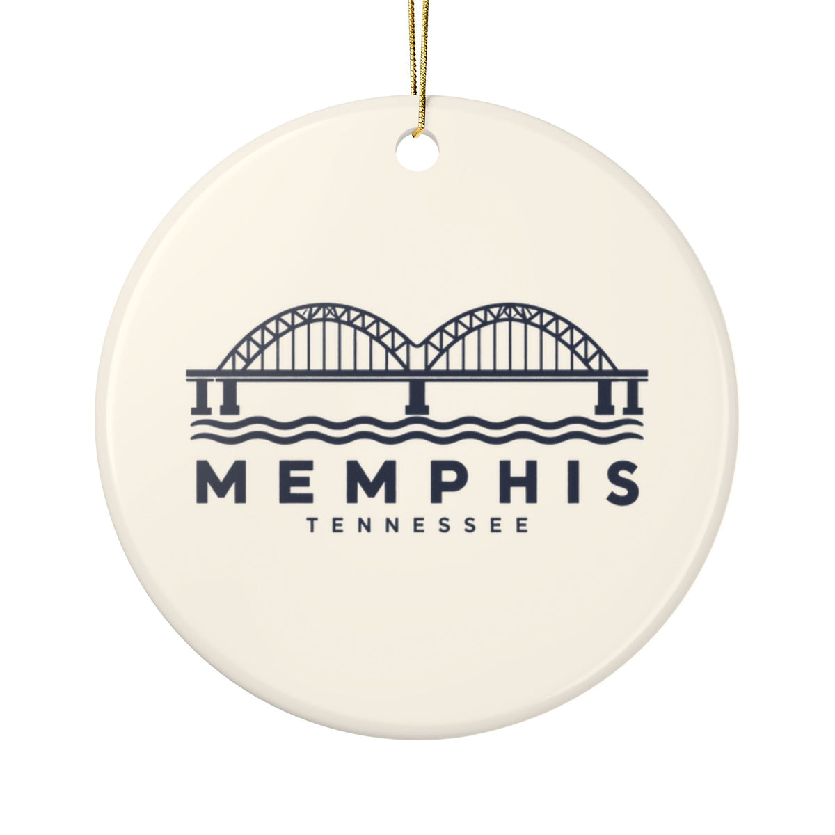Memphis Hernando de Soto Bridge Ornament