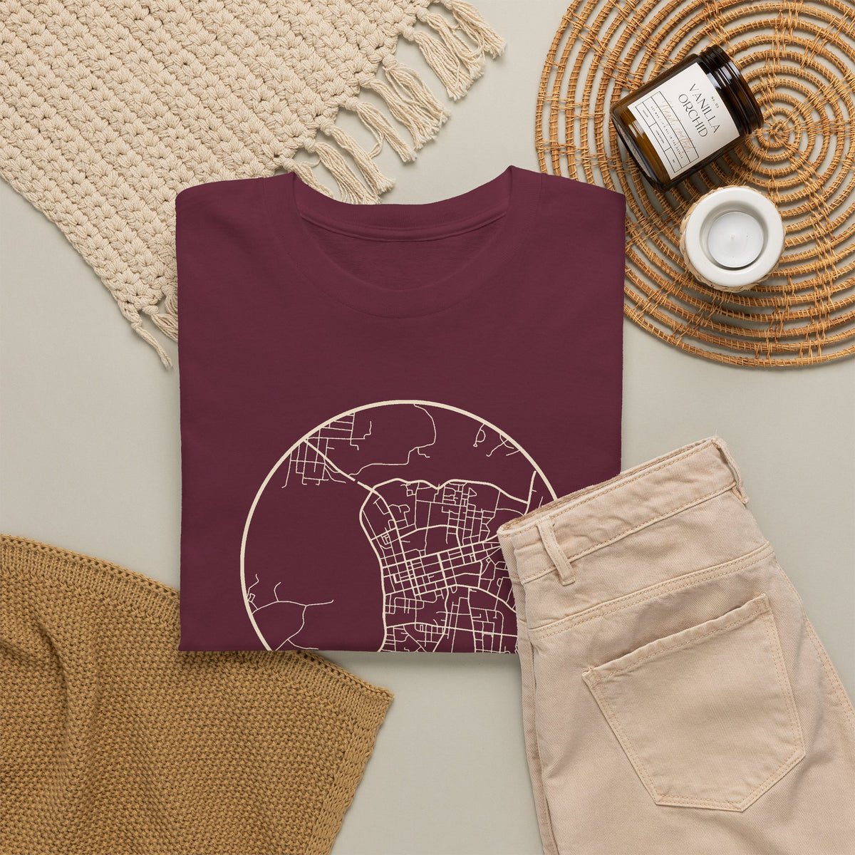 Clarksville Street Map T-Shirt