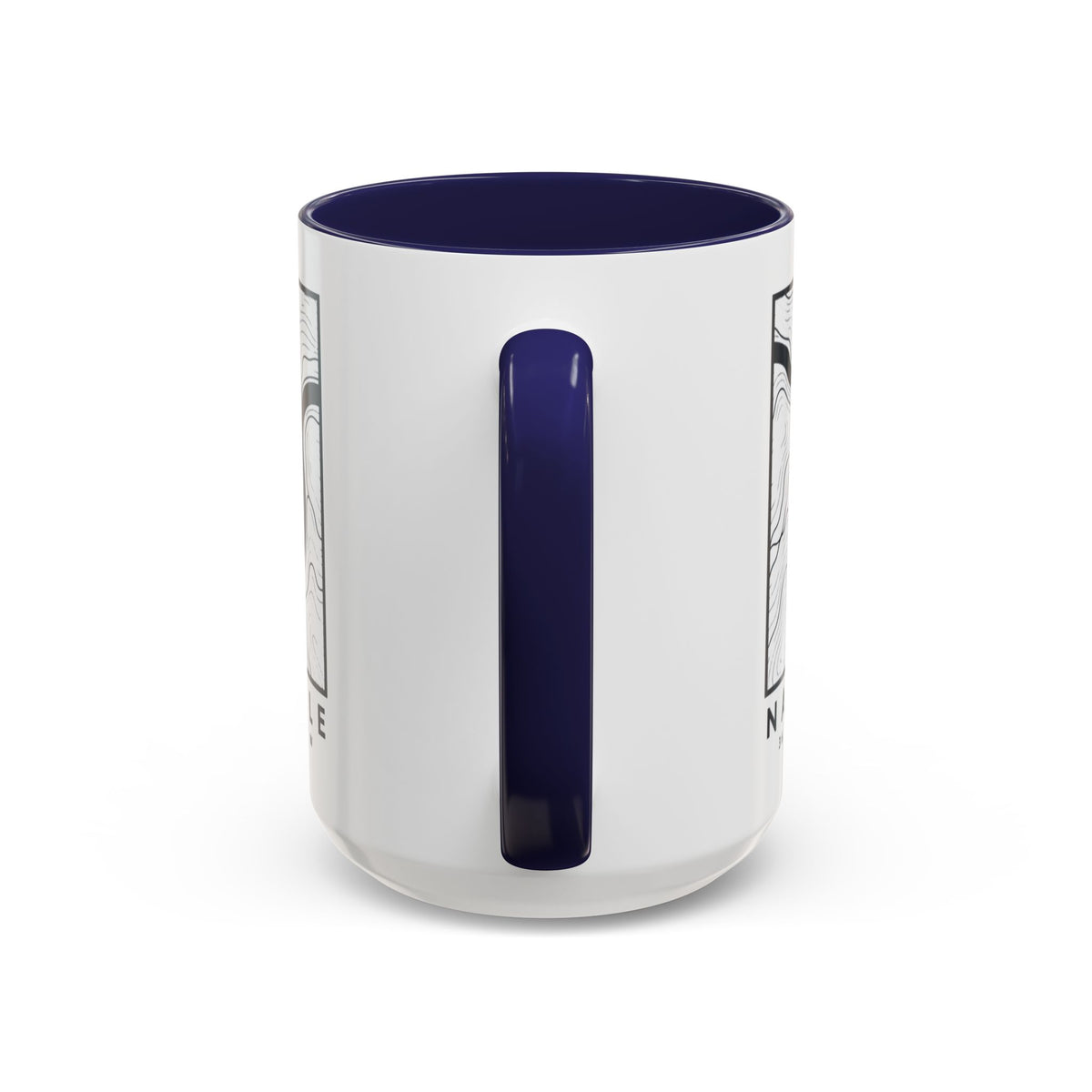 Nashville Topo Map Accent Mug