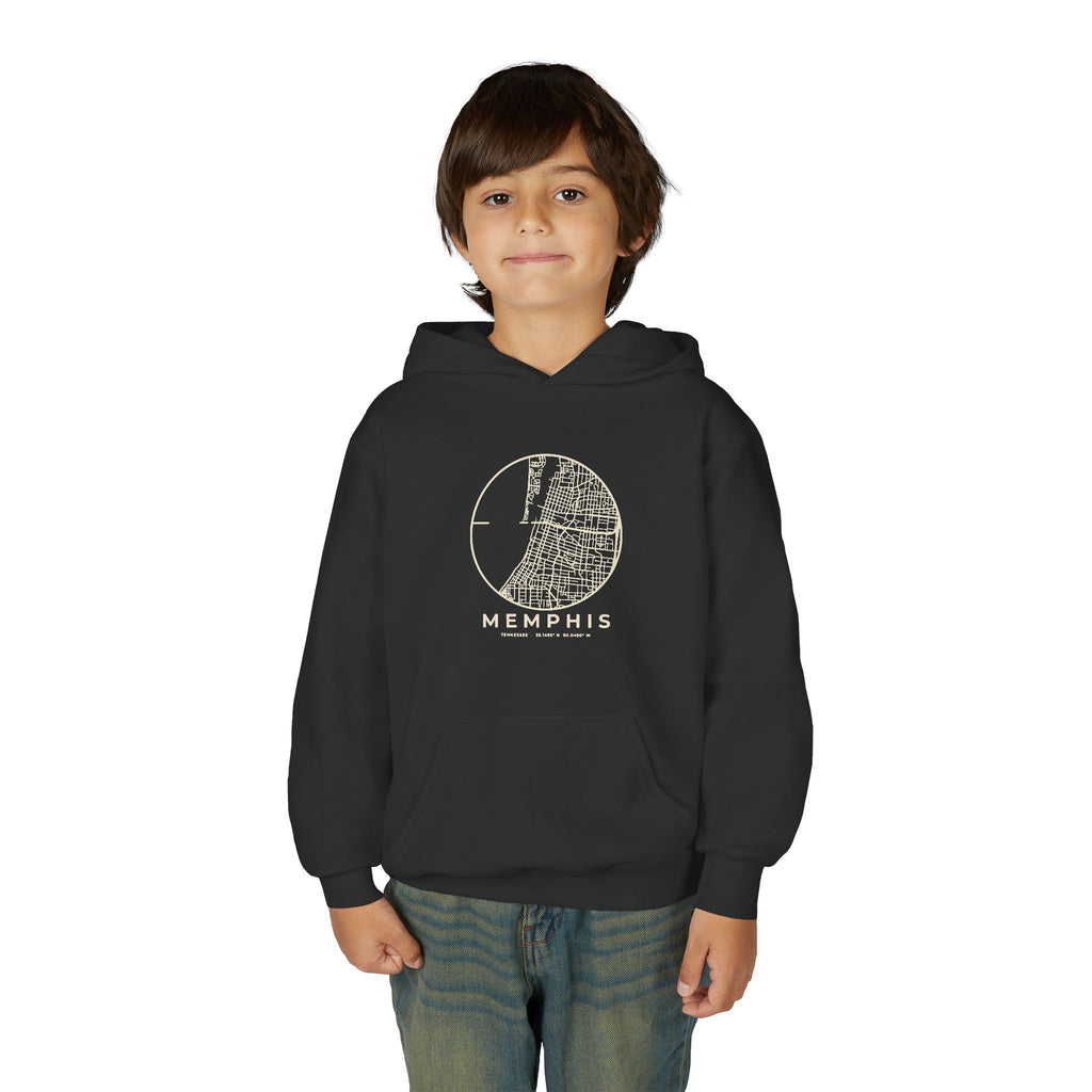 Memphis Street Map Kids Hoodie