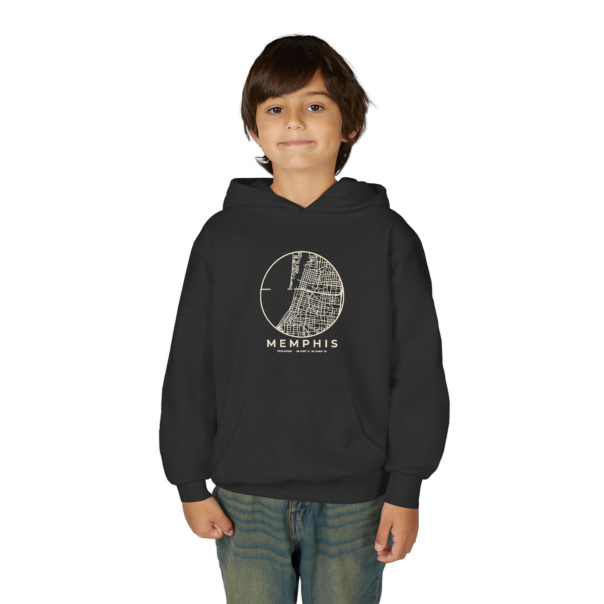 Memphis Street Map Kids Hoodie