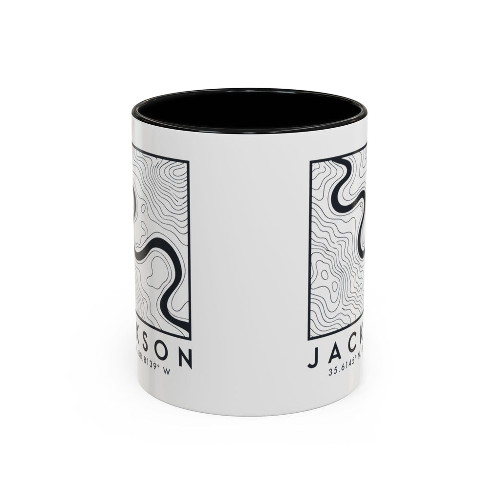 Jackson Topo Map Accent Mug