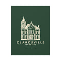 Clarksville Customs House Canvas Print (Forest Green)