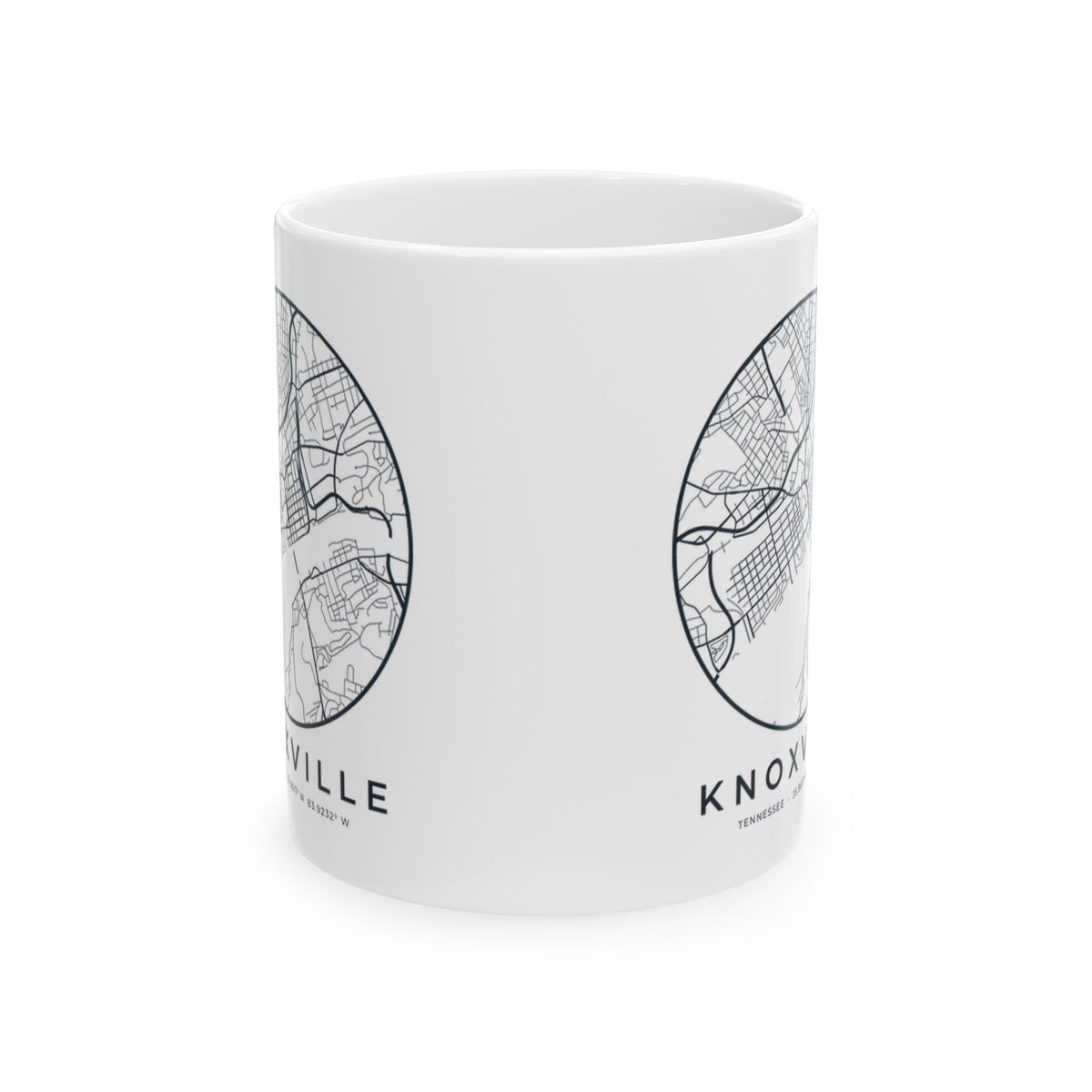 Knoxville Street Map Mug