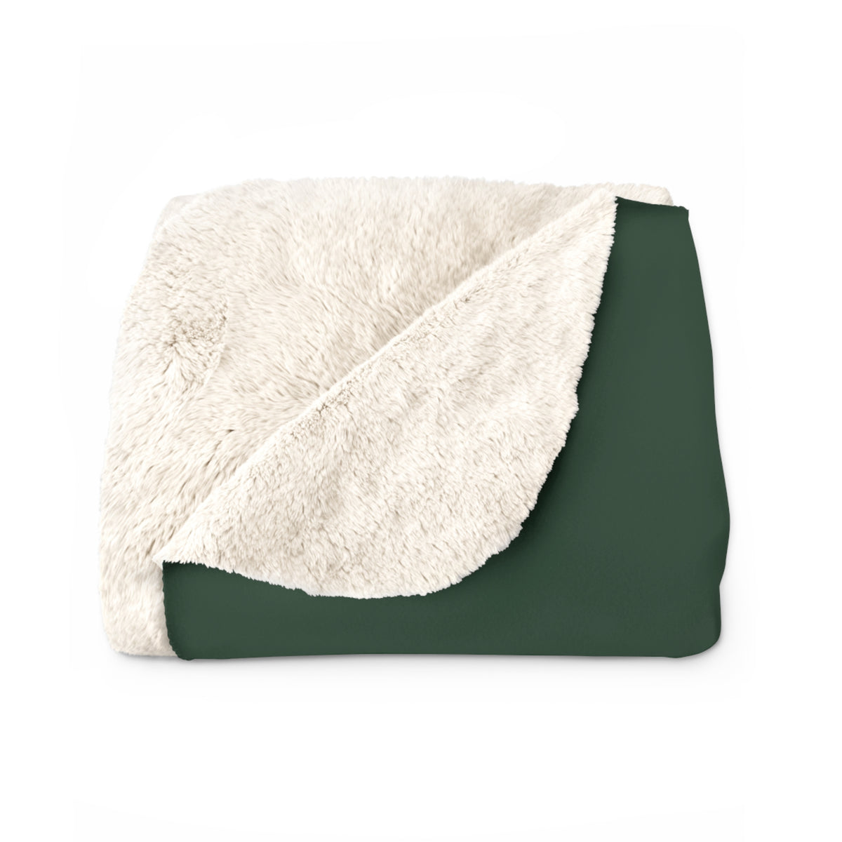 Chattanooga Street Map Sherpa Blanket (Forest Green)