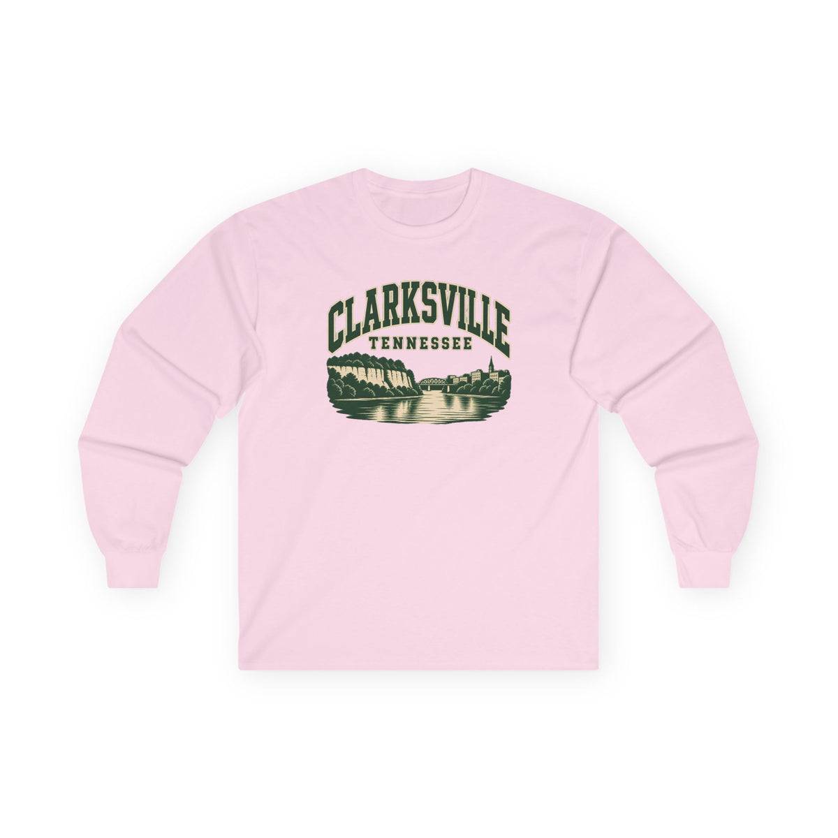 Clarksville Vintage Varsity Long Sleeve T-Shirt