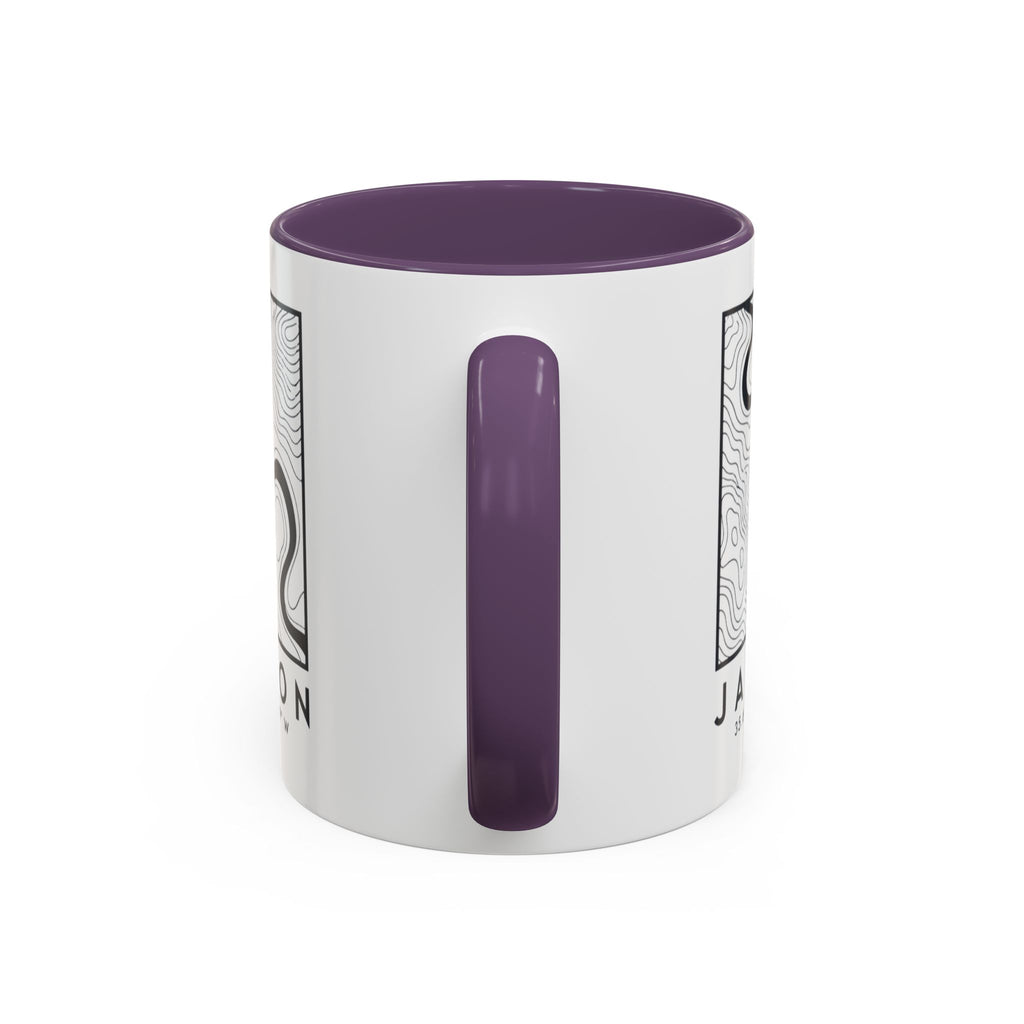 Jackson Topo Map Accent Mug