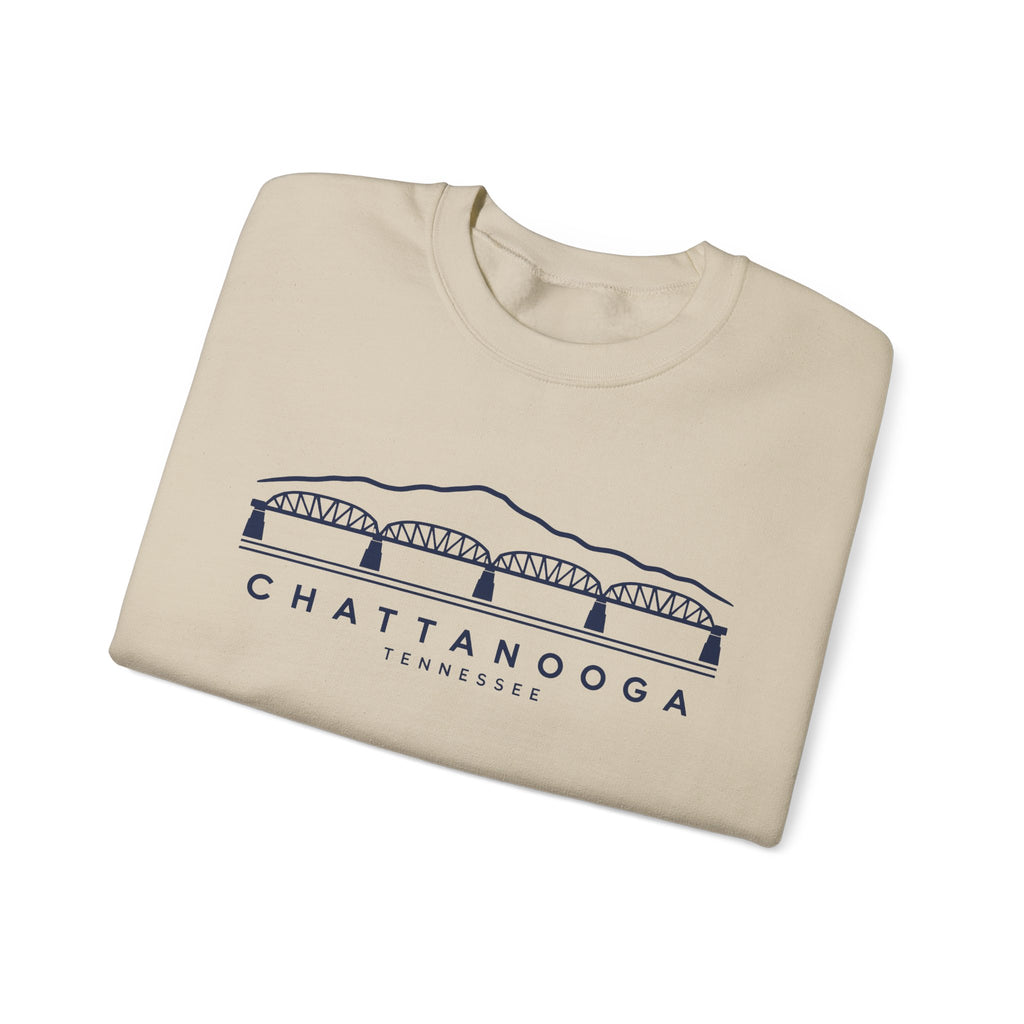Chattanooga Walnut Street Bridge Crewneck Sweatshirt