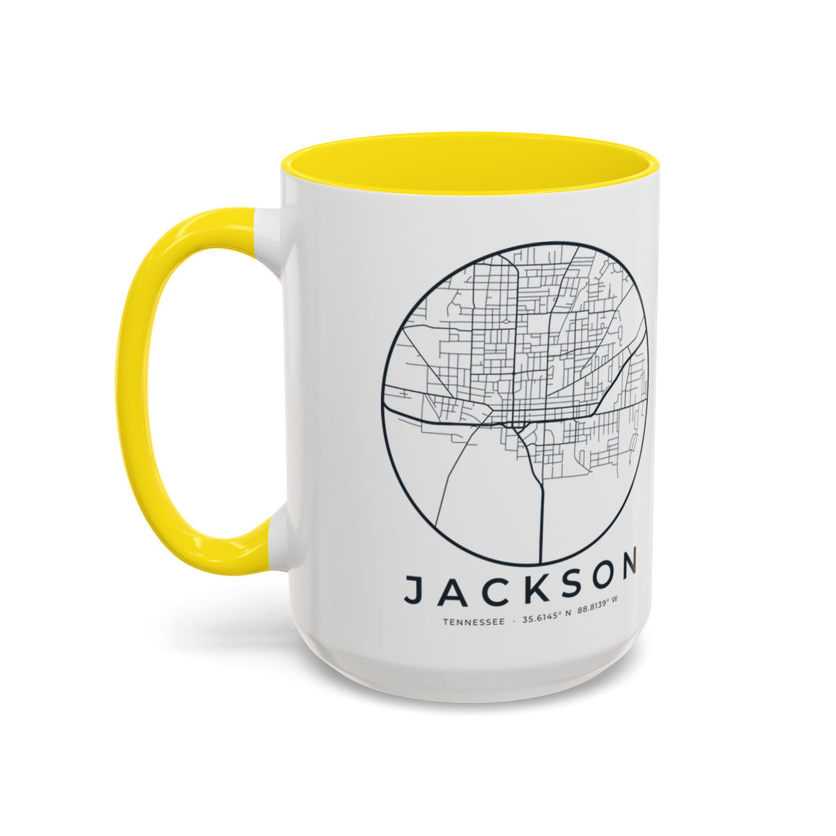 Jackson Street Map Accent Mug