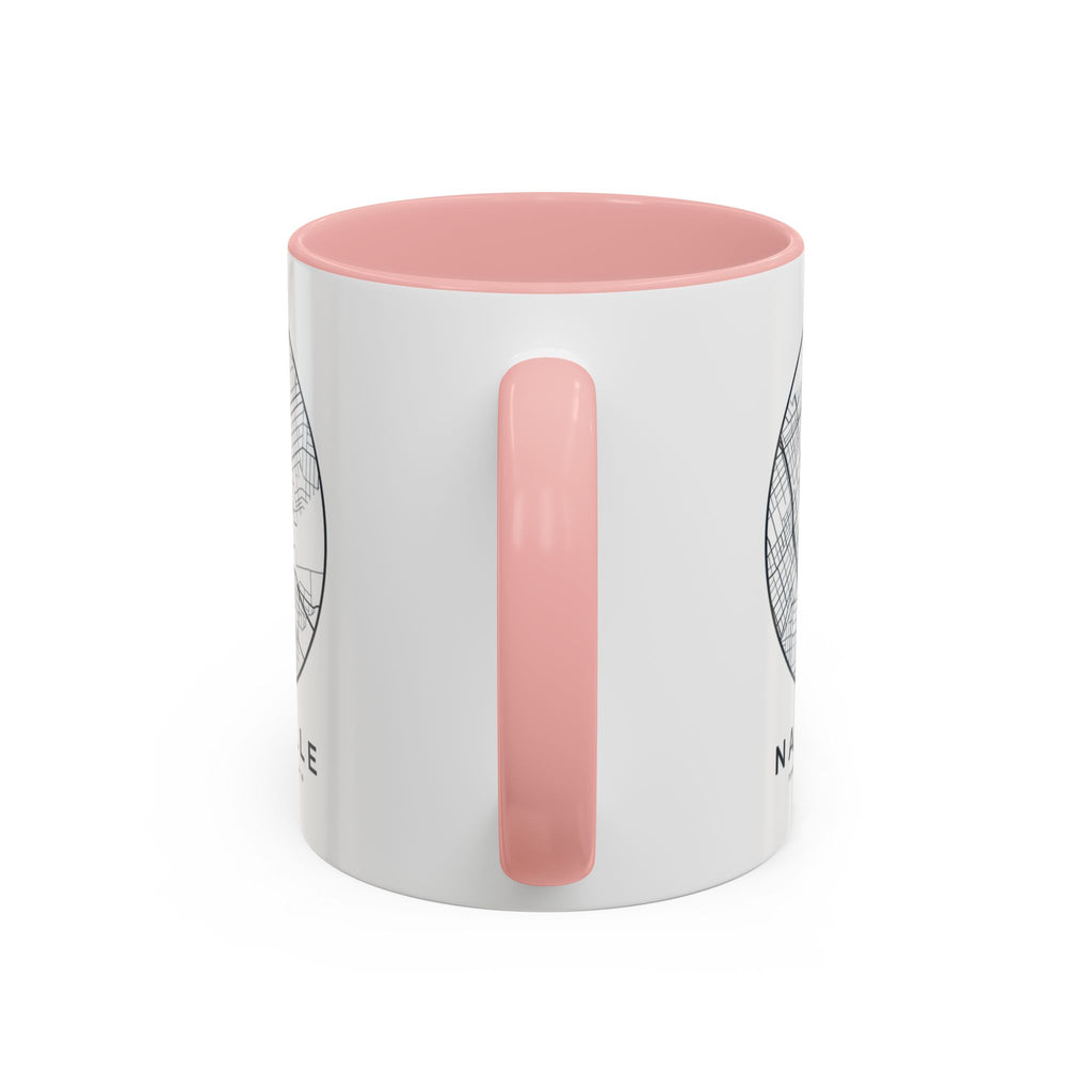 Nashville Street Map Accent Mug