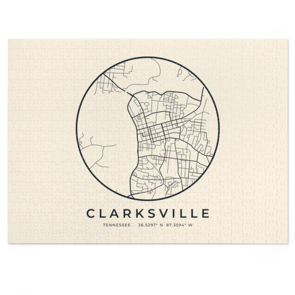 Clarksville Street Map Puzzle