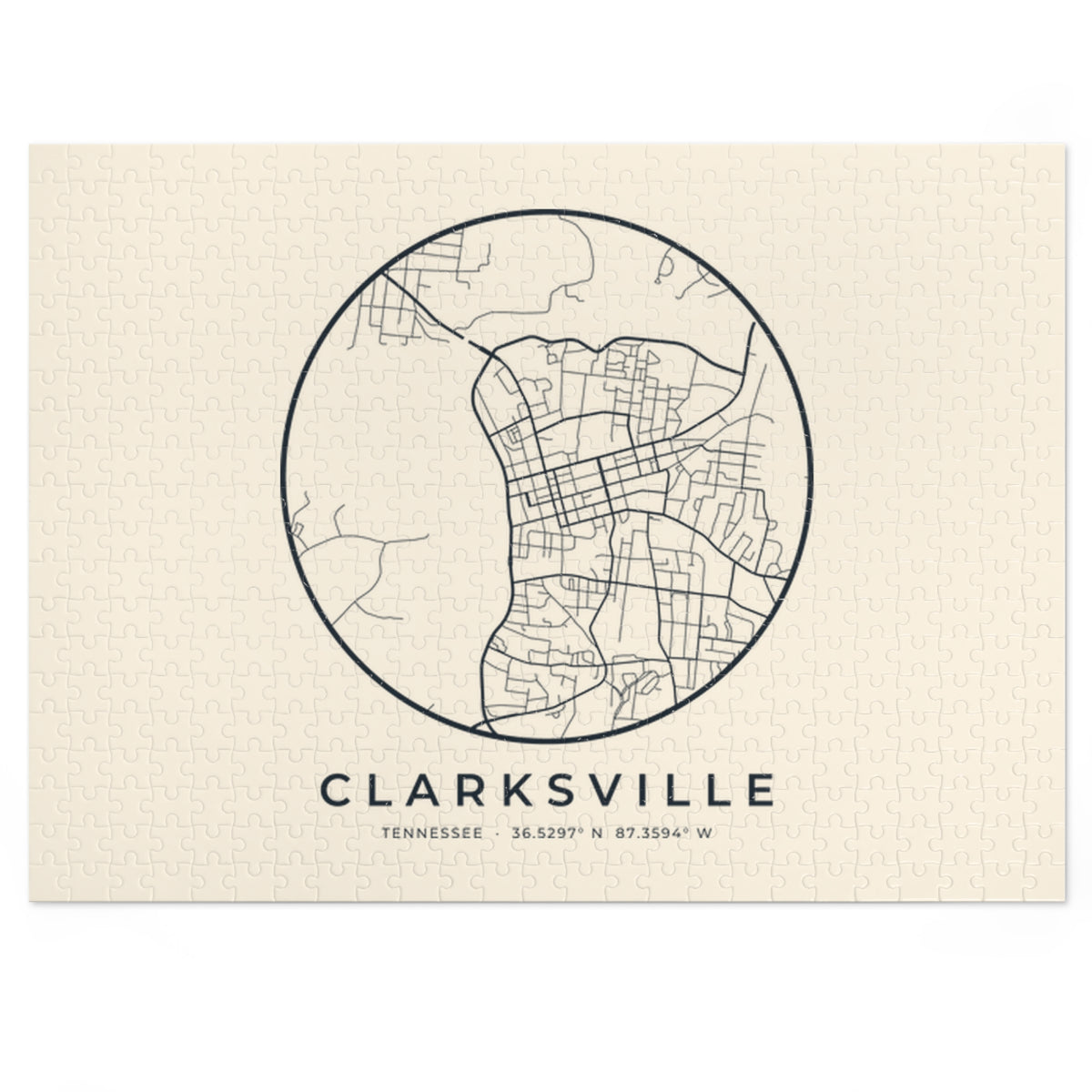 Clarksville Street Map Puzzle