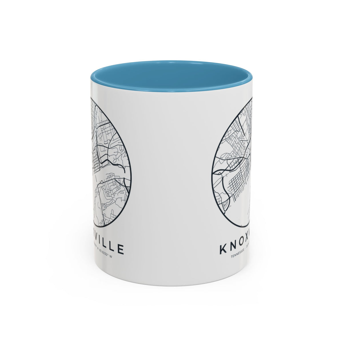 Knoxville Street Map Accent Mug