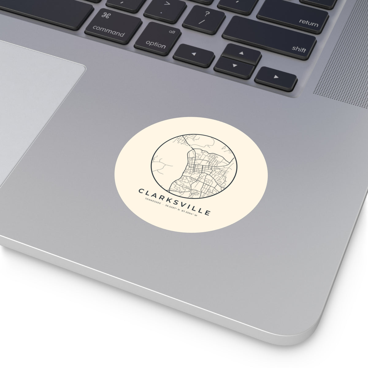 Clarksville Street Map Sticker