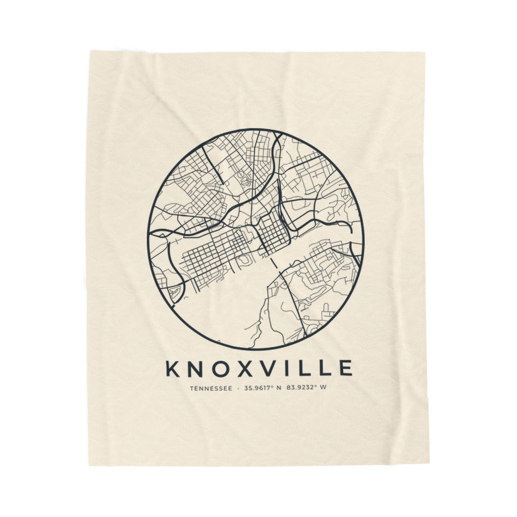 Knoxville Street Map Blanket