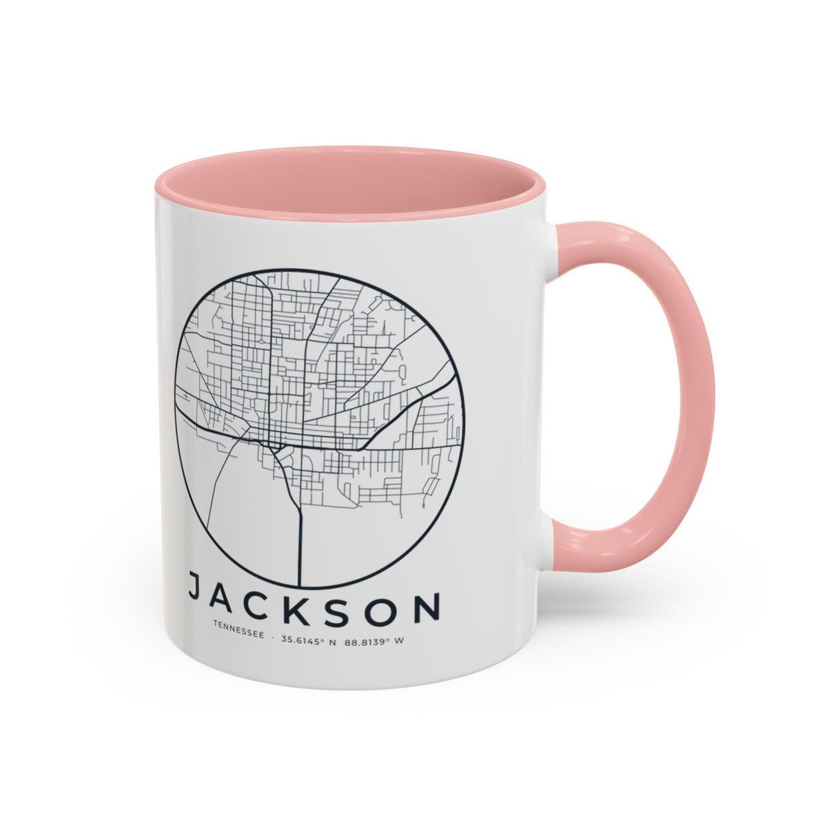 Jackson Street Map Accent Mug