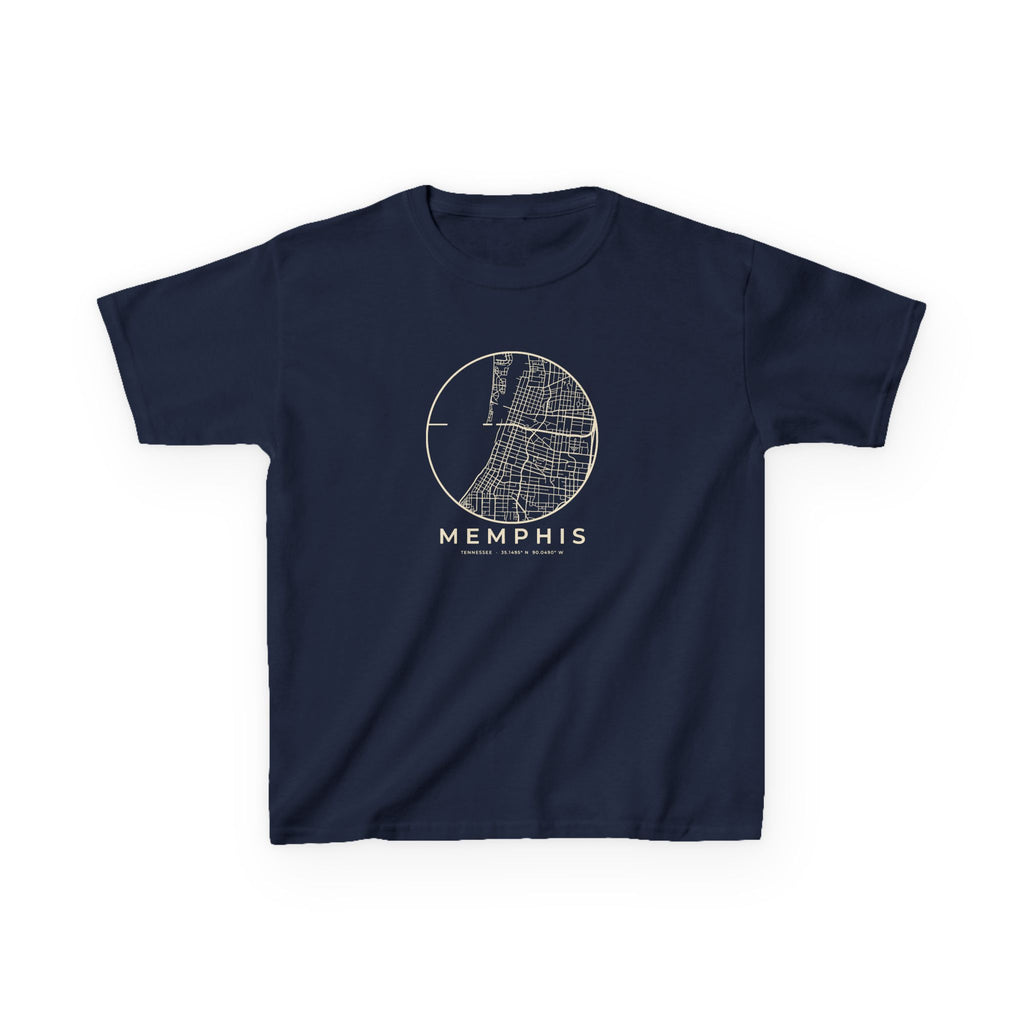Memphis Street Map Kids T-Shirt