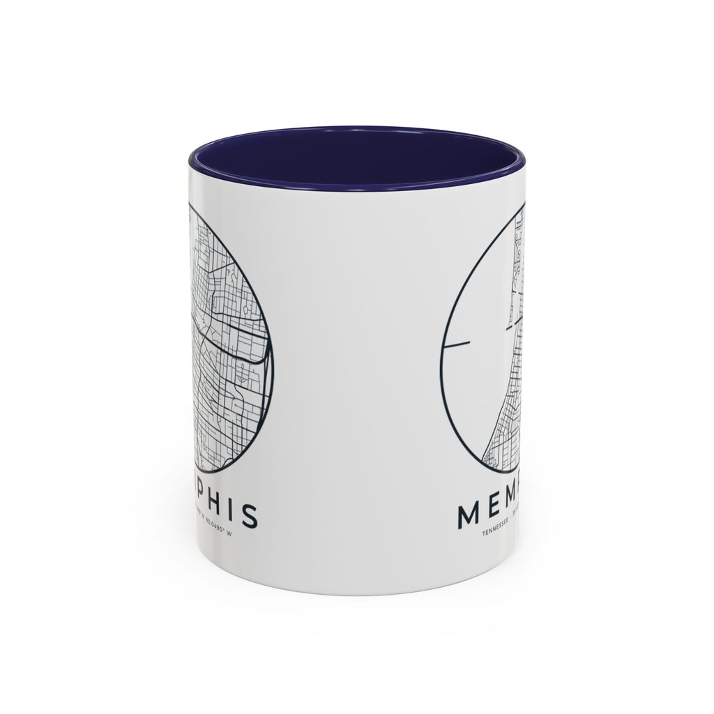 Memphis Street Map Accent Mug