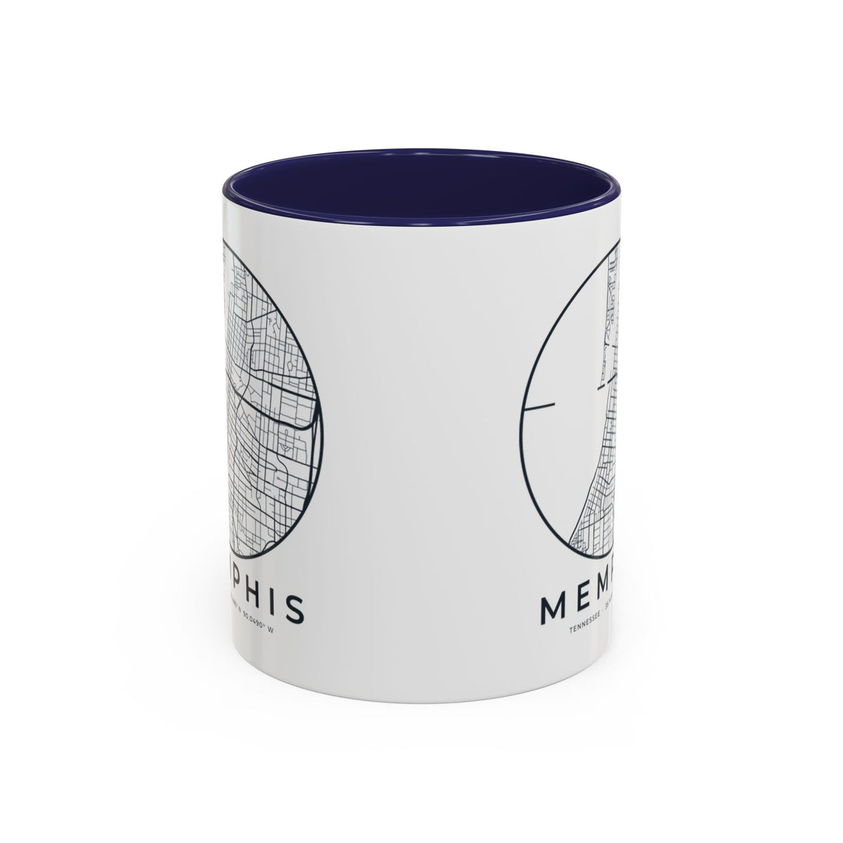 Memphis Street Map Accent Mug