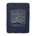 Clarksville Ridgeline Sherpa Blanket (Navy)